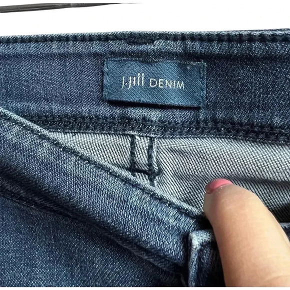J.Jill Authentic Fit Slim Ankle Jeans Blue 12 Tall - Picture 4 of 8